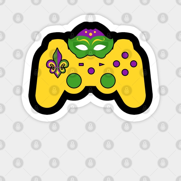 Video Game Controller Gamer E-Sports Mardi Gras Carnival Sticker by wonderws